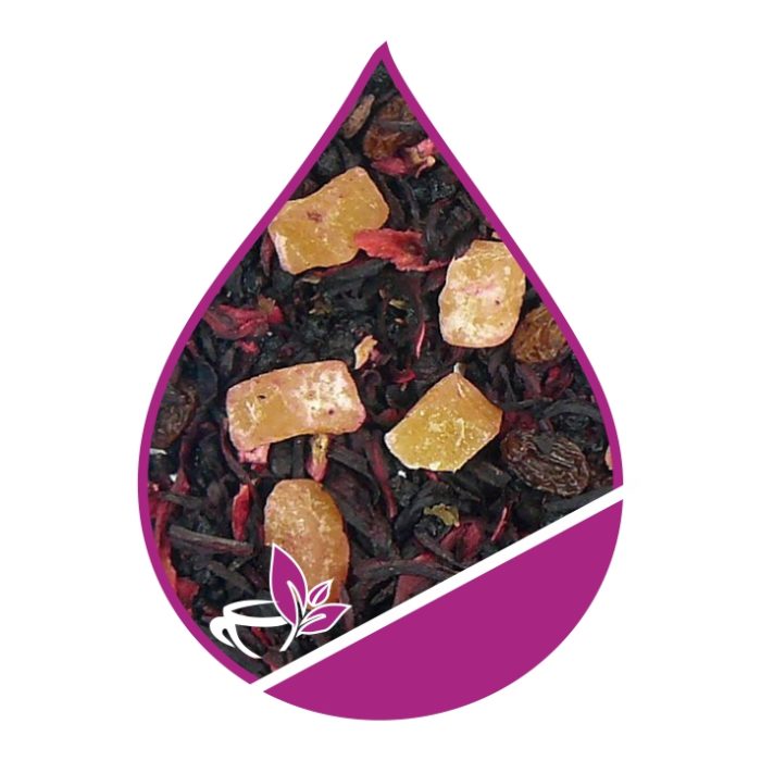 wisnia-i-rum-fiolet Vaisinė arbata Saulėtas Ananasas - 50 g - Image 1