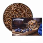 Kavos pupelės Mėlynių bandelės skonio