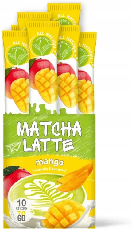 Tirpus gėrimas Matcha Latte Mango, 10 vnt.