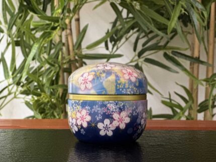 Japoniška arbatos dėžutė Sakura Blue, 1 vnt.