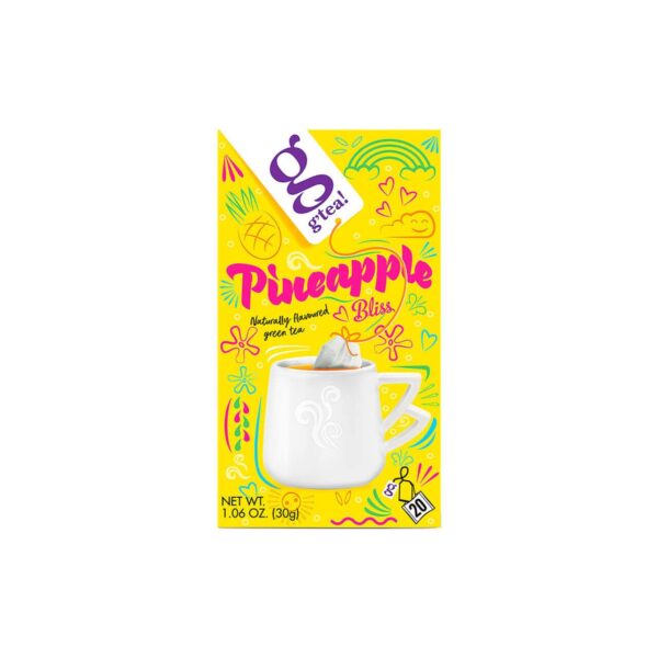 pineapple-bliss.jpg Žalioji arbata g’tea! Pineapple Bliss, 20 vnt.