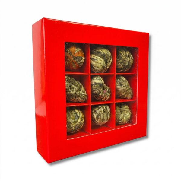 Žydinčios arbatos rinkinys Red, 9 vnt.