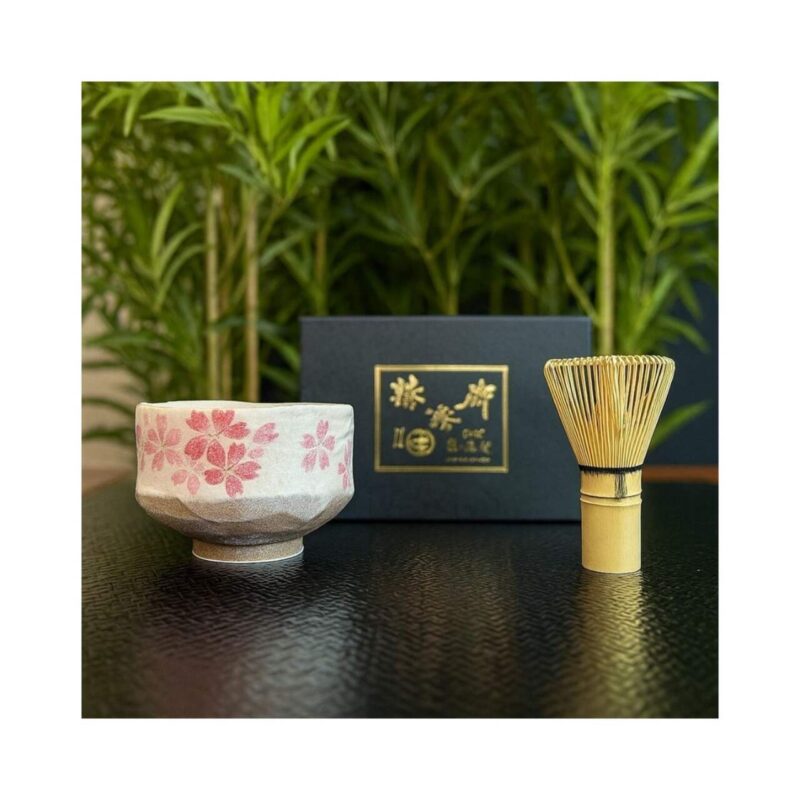 Matcha Rinkiniai Japoniškas rinkinys Matcha cup Sakura - laikasarbatai.lt