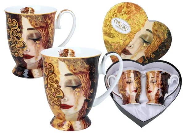 porcelianiniai puodeliai G. Klimt